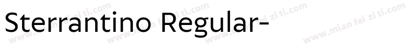 Sterrantino Regular字体转换